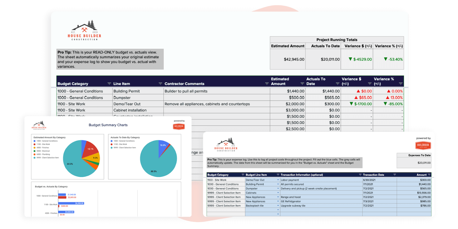 Google Sheets Construction Budget Template with Logo: Free Download