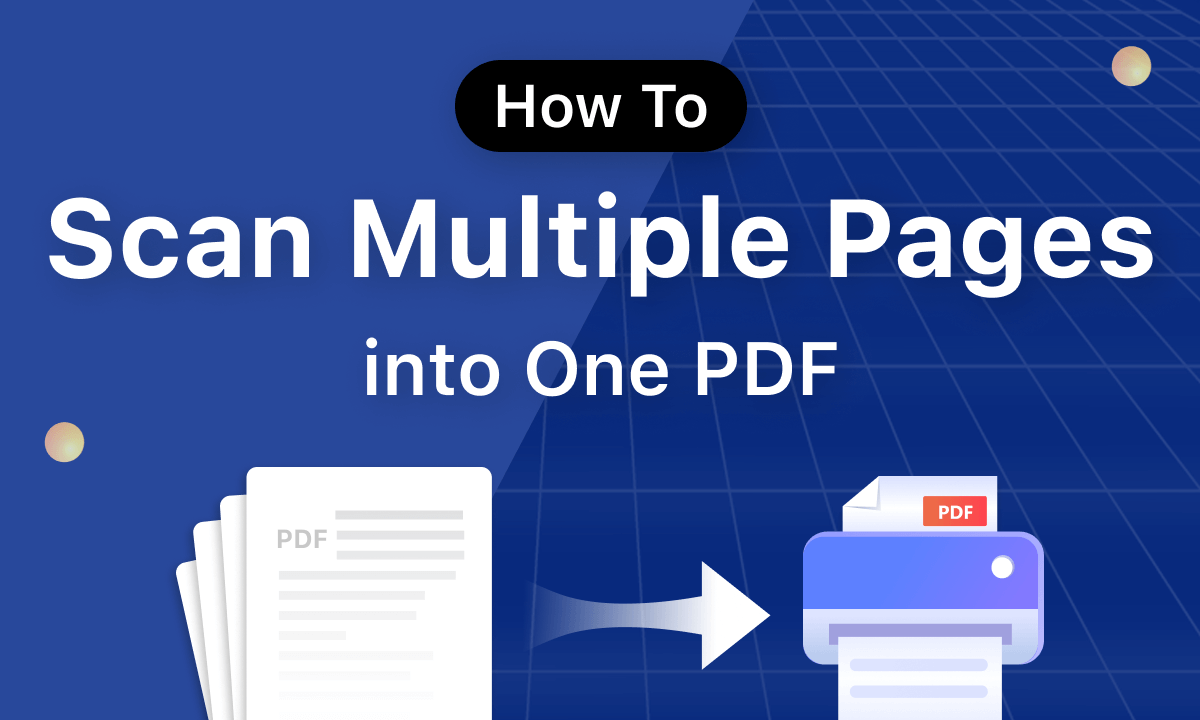 How can I scan documents into one PDF quickly? Check this out