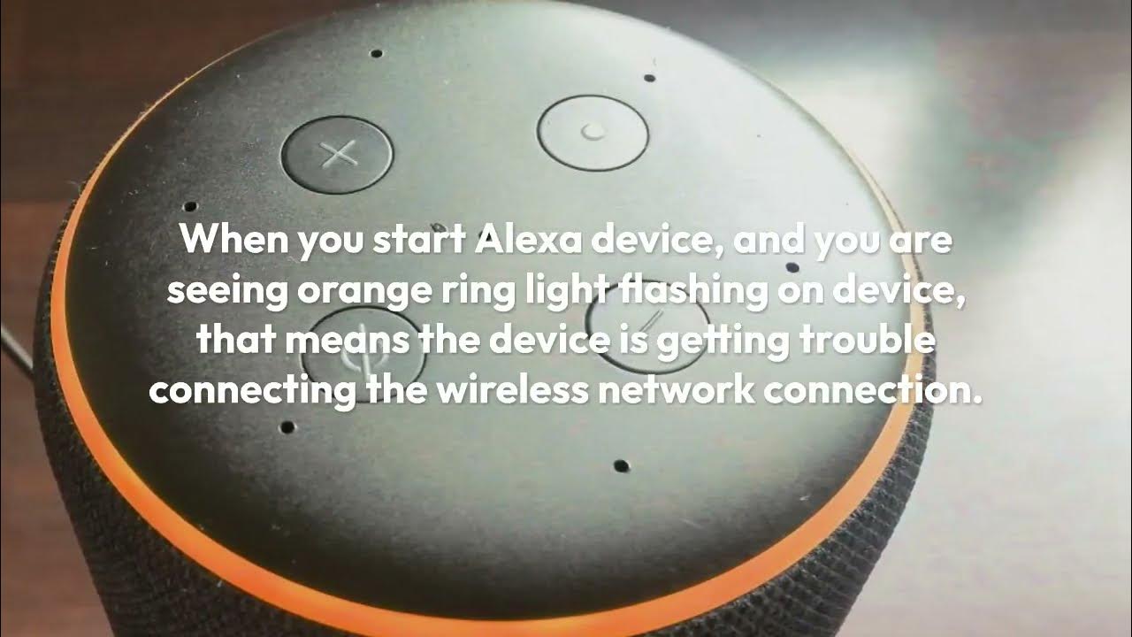 Echo Dot Orange Ring Blinking? Quick Troubleshooting Guide