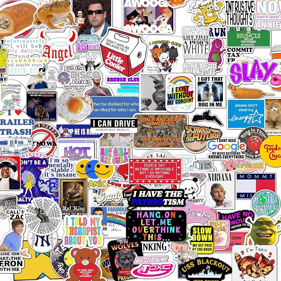 Shop Funny Sticker Pack: Huge Selection on Sale Now