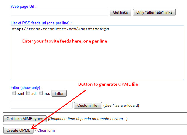 Easy Way to Export RSS Feeds to an OPML File Online