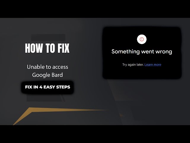 Getting Something Went Wrong on Google Try These Simple Fixes Right Now