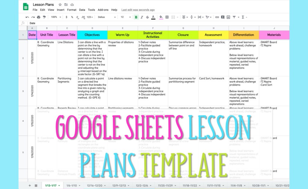 Google Sheets Teacher Planner: Simple Guide for New Teachers!