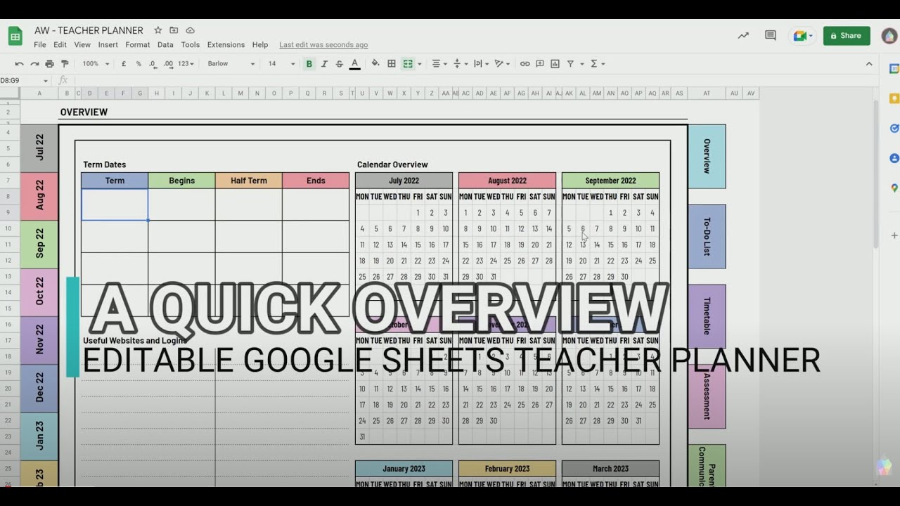 Google Sheets Teacher Planner: Simple Guide for New Teachers!