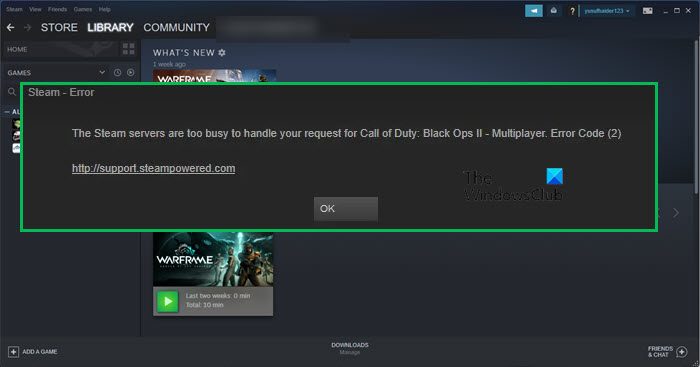 Steam Error Code 2: Quick Fixes You Should Know