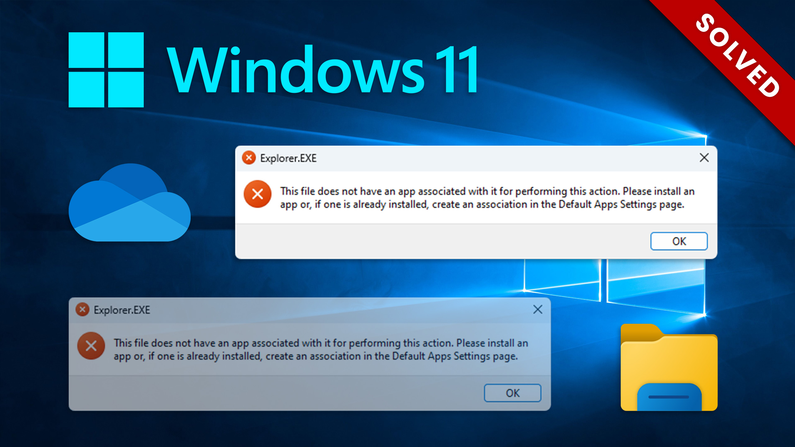 Easy solutions for explorer.exe does not have an app associated