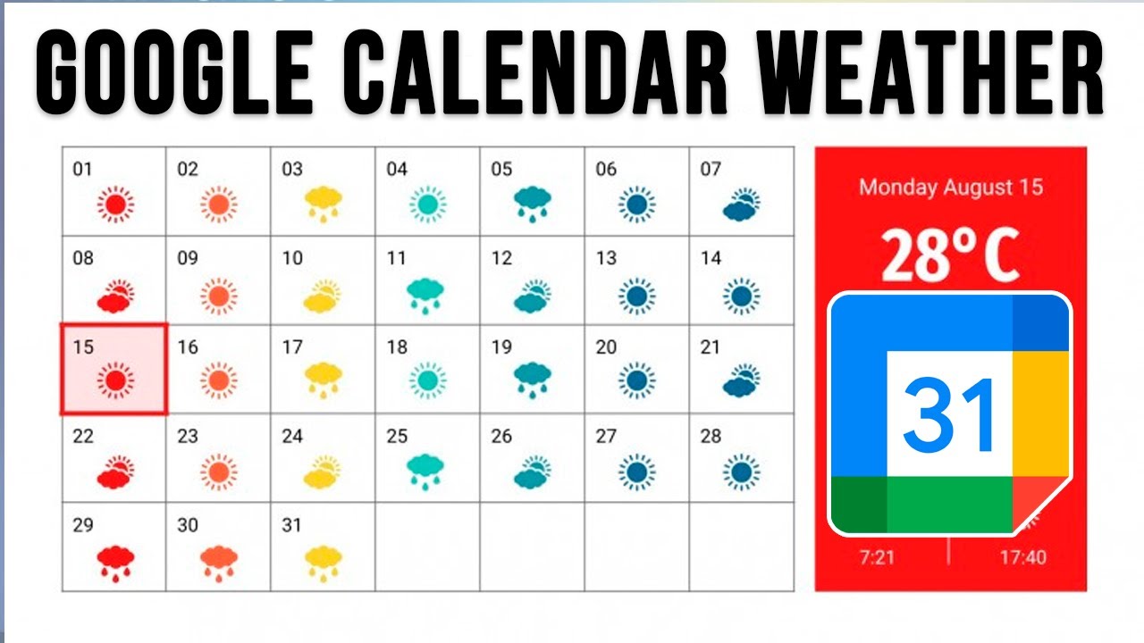 Easy Steps to Add Weather to Your Google Calendar