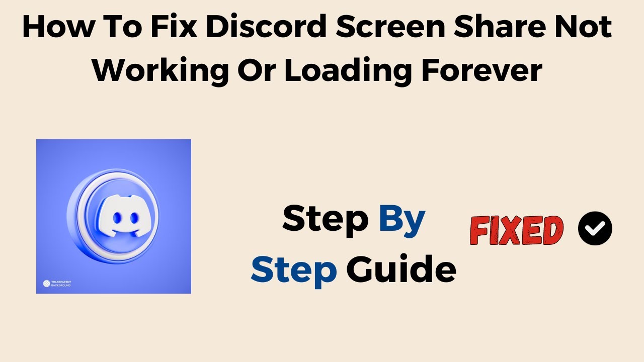 Quick Solutions When Discord Screen Share Fails to Load